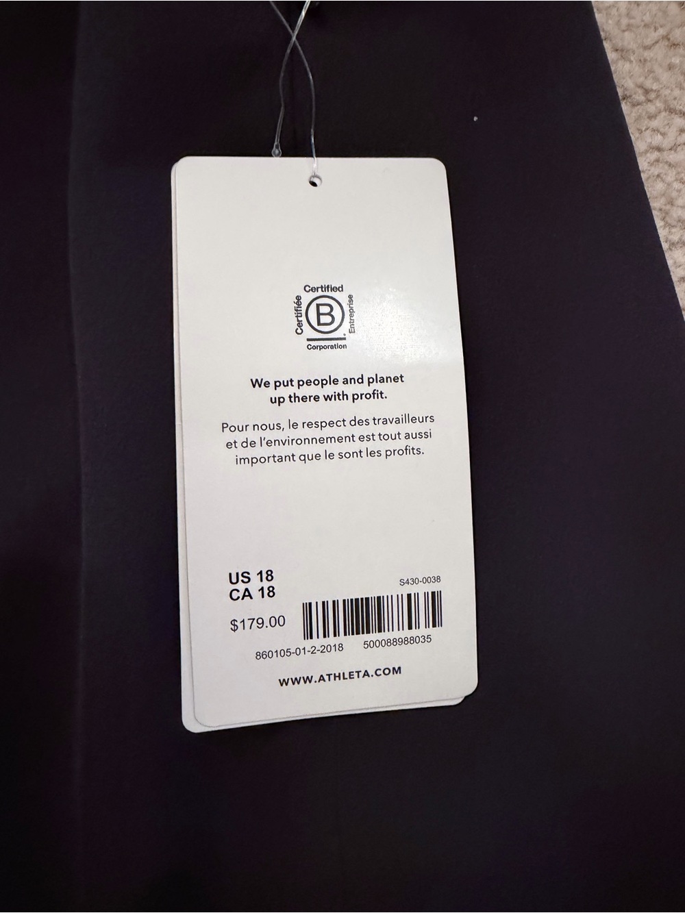 Athleta Black Tie-Waist Blazer Jacket size 18 NWT - Picture 2 of 5